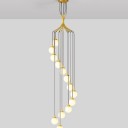 Loft Industry Modern - Gold Grape Chandelier